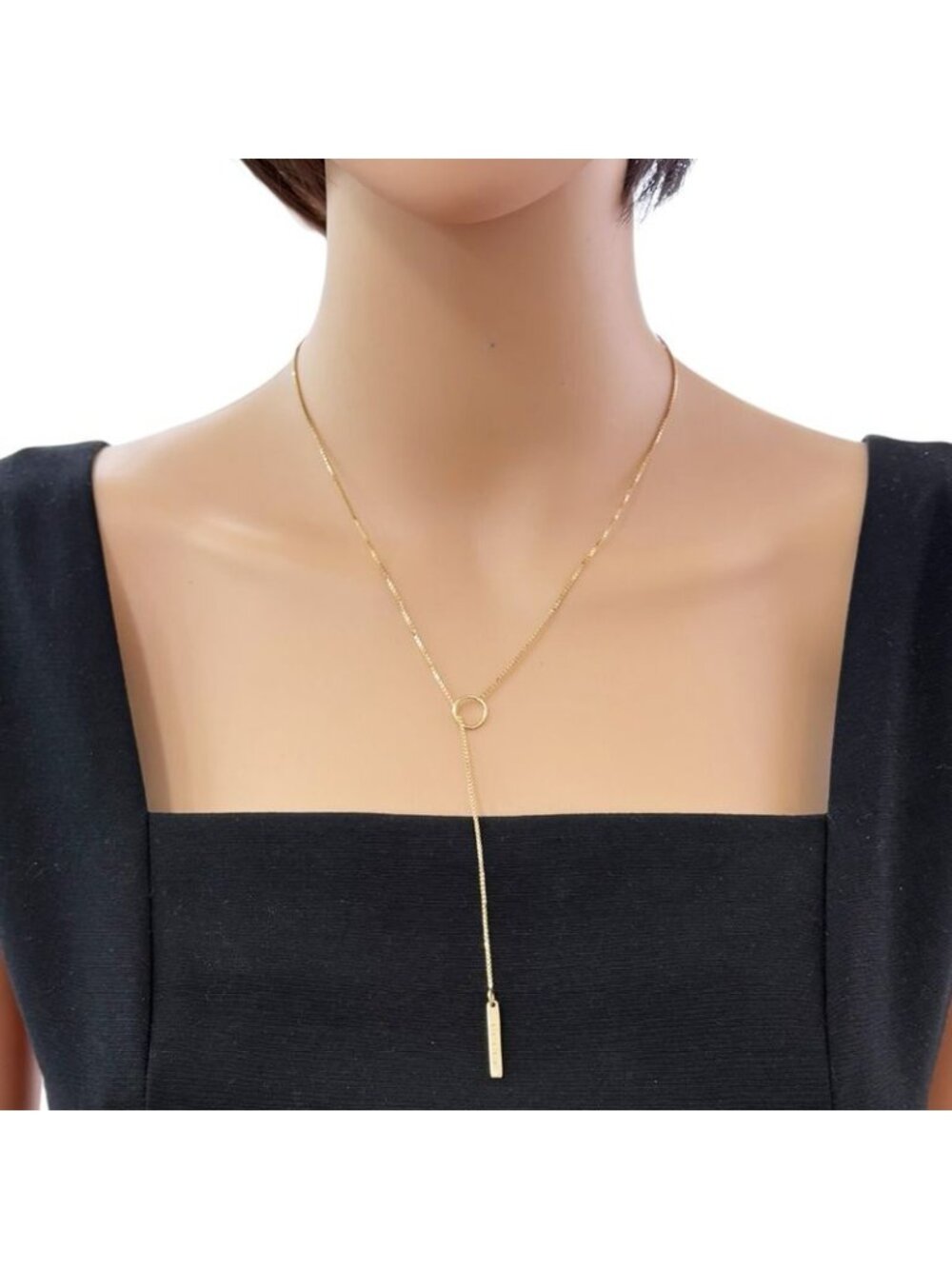 ★SOLD★ Gucci Lariat Necklace 18K Yellow Gold - Picture 2 of 7